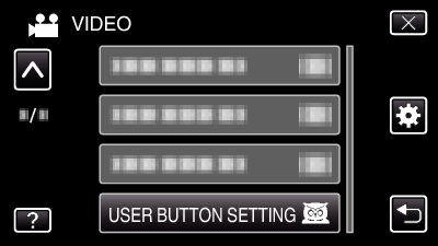 USER BUTTON SETTING